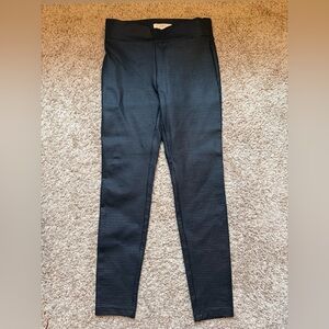 LOFT Black Micro-Check Chinos